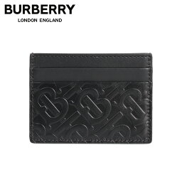 バーバリー 名刺入れ メンズ 【クーポンで最大1000円OFF！3/29 10:59まで】 バーバリー BURBERRY カードケース 名刺入れ 定期入れ メンズ MONOGRAM SANDON CARD HOLDER ブラック 黒 8017648