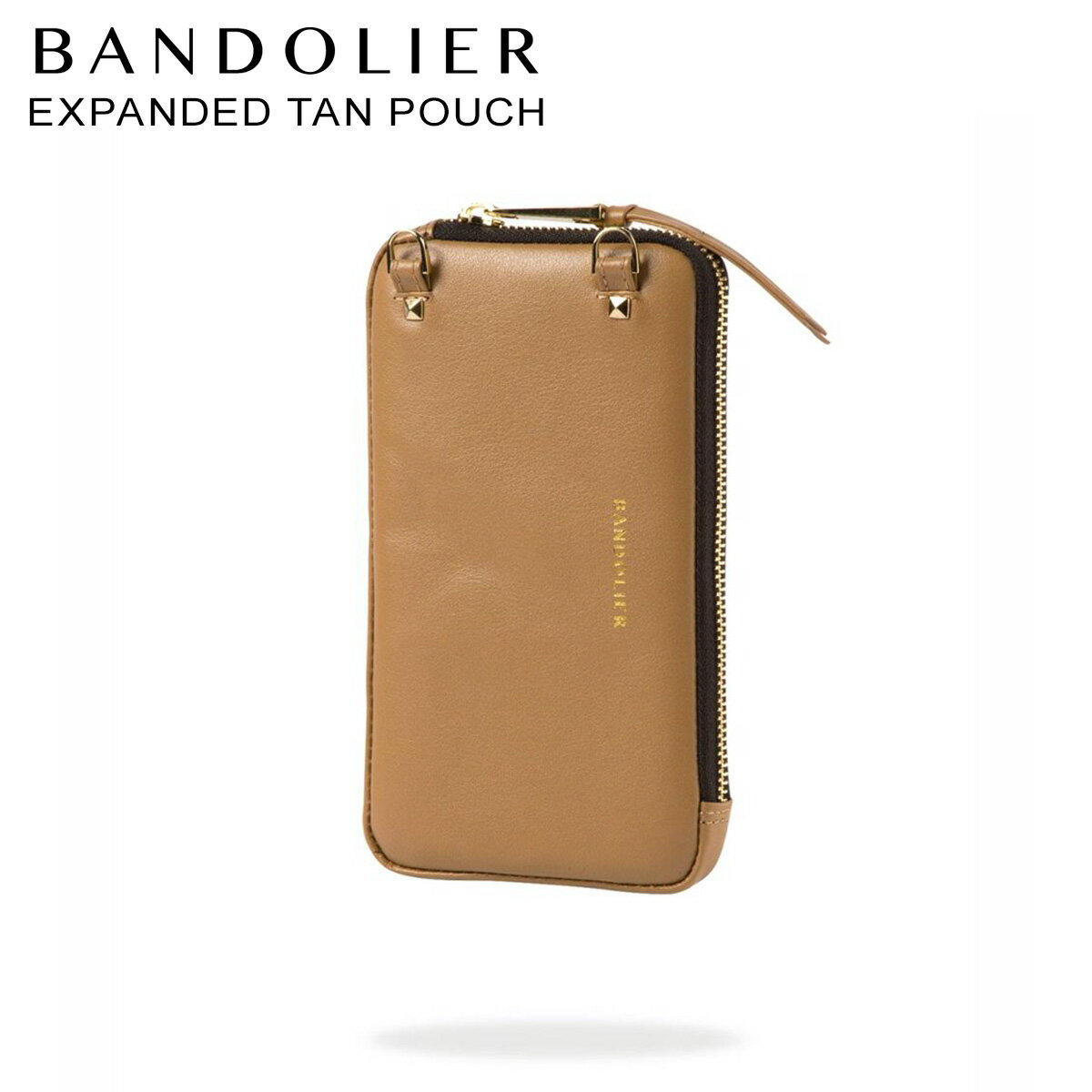 楽天スニークオンラインショップBANDOLIER バンドリヤー ポーチ スマホ 携帯 レディース EXPANDED TAN POUCH キャメル 21oli