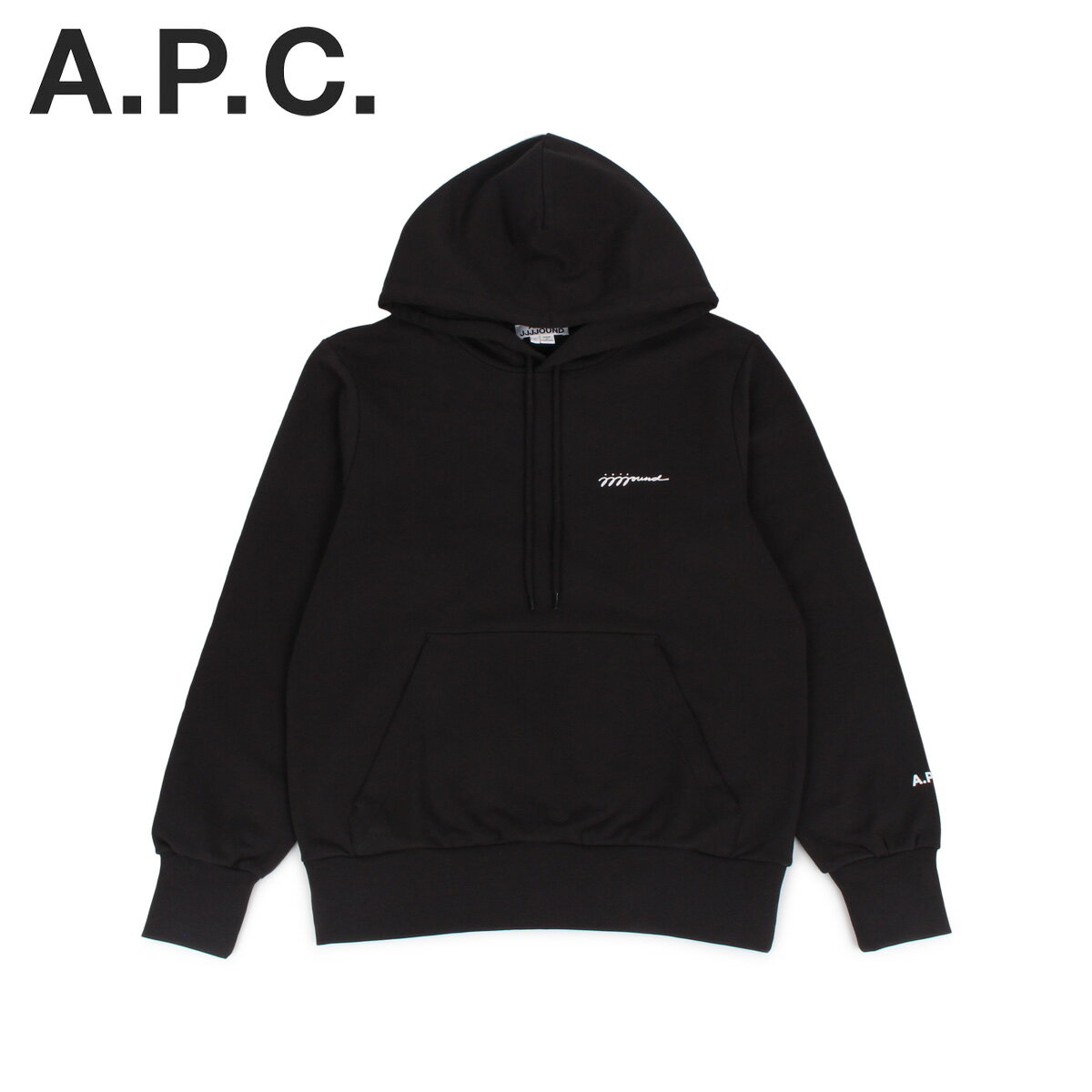 A.P.C. JJJJound アーペーセー ジョウンド パーカー スウェット プルオーバー メンズ レディース コラボ HOODIE JUSTIN ブラック 黒 COEAS-H27567