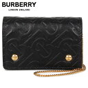 バーバリー BURBERRY カードケース ショルダー レディース 本革 CARD CASE ブラック 黒 8011333