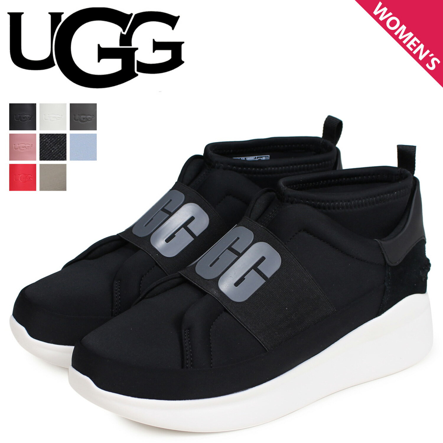 アグ オーストラリア UGG アグ スニーカー スリッポン ニュートラ レディース WOMENS NEUTRA SNEAKER ブラック ホワイト グレー ピンク ブルー レッド 黒 1095097