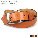  マッキントッシュ フィロソフィー MACKINTOSH PHILOSOPHY ベルト レザーベルト メンズ 本革 バックル LEATHER BELT ブラック ブラウン チョコ 黒 MAP-808017