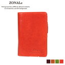 ゾナール ZONALE 財布 二つ折り メンズ 本革 RENZINA ブラウン キャメル グリーン オレンジ 31085
