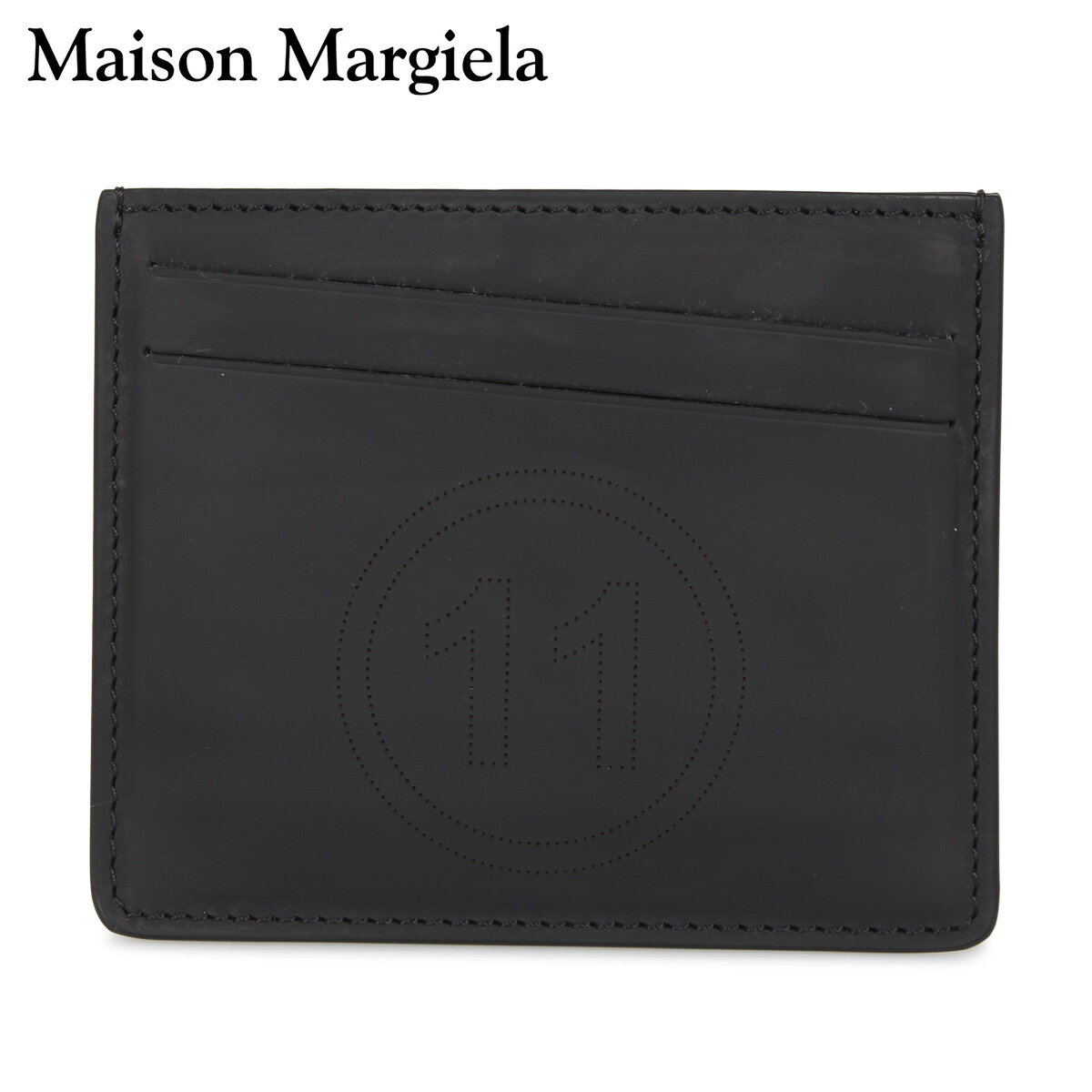 メゾンマルジェラ パスケース メンズ メゾンマルジェラ MAISON MARGIELA カードケース 名刺入れ 定期入れ メンズ レディース CARD CASE ブラック 黒 S35UI0432-T8013