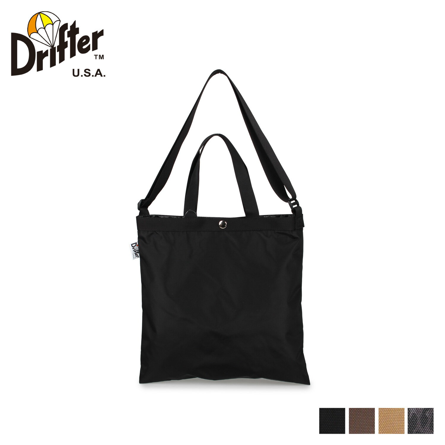 Drifter ドリフター バッグ トートバッグ ショルダーバッグ エコバッグ メンズ レディース 5L 2WAY ELEMENTARY TOTE ブラック ベージュ ブラウン レオパード 黒 DFV1615 母の日のサムネイル