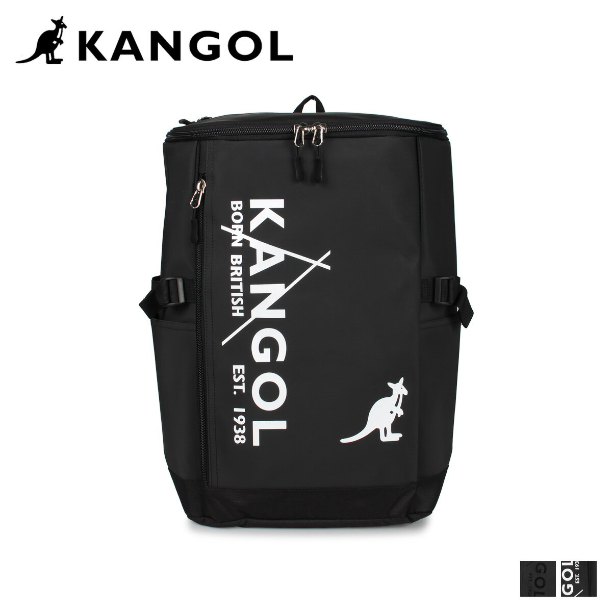 カンゴール KANGOL リュック バッグ バックパック メンズ レディース 23L SARGENT2 ブラック ホワイト 黒 白 250-1270