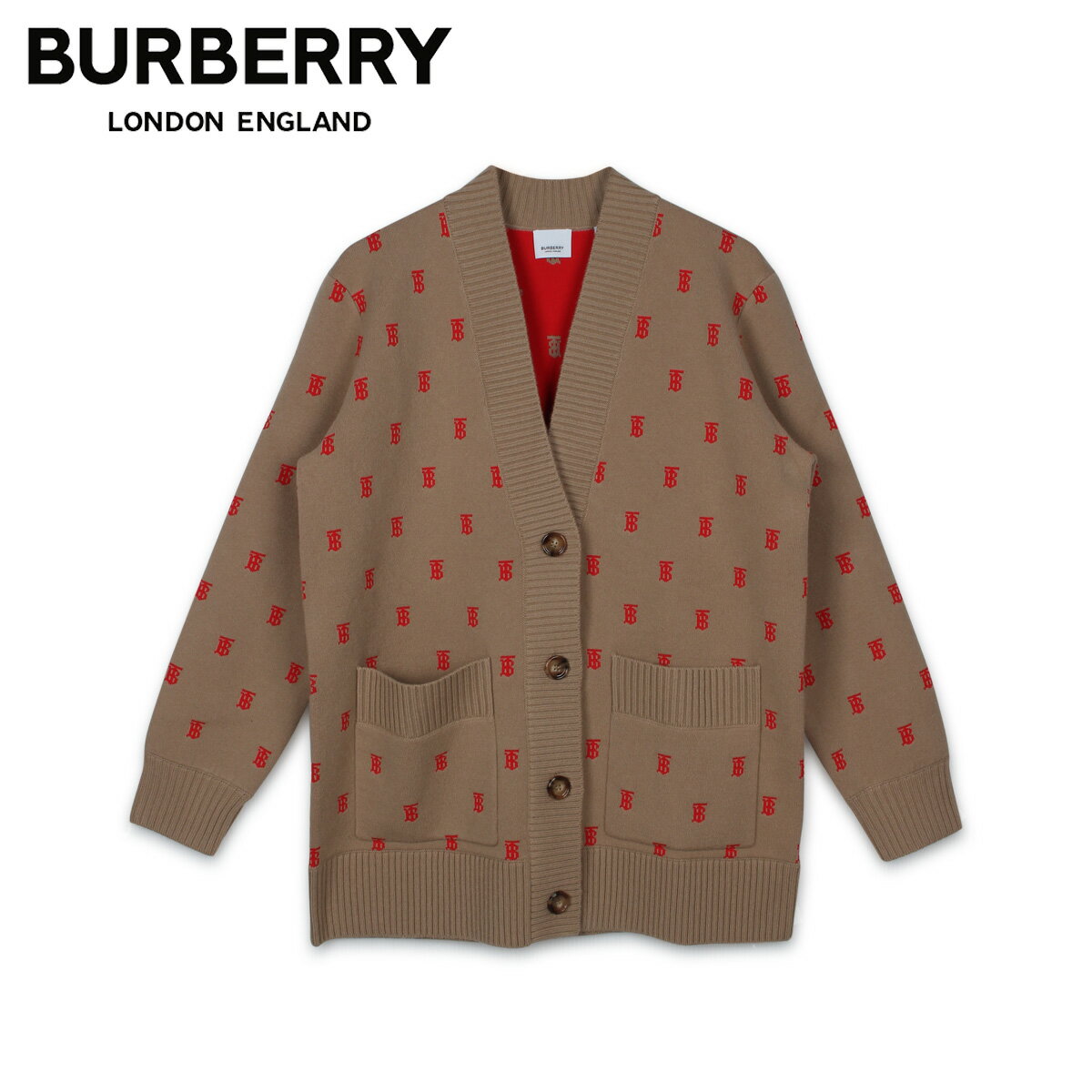 【最大1000円OFFクーポン】 バーバリー BURBERRY カーディガン レディース CARDIGAN ベージュ 8021032