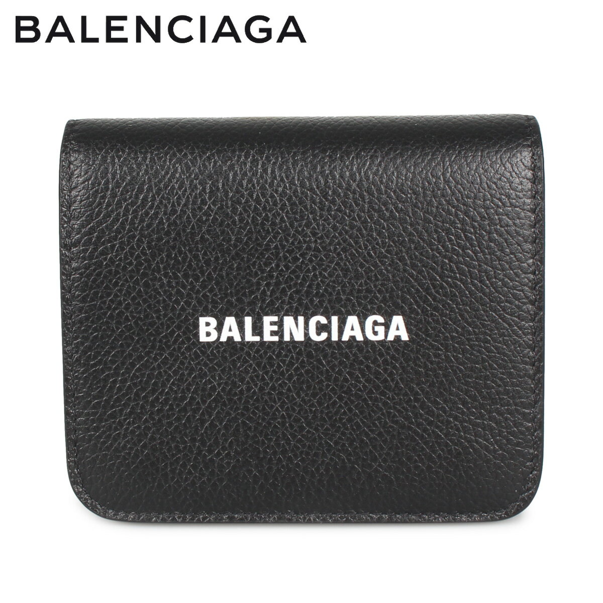 【 最大1000円OFFクーポン配布中 】 バレンシアガ BALENCIAGA 財布 三つ折り ミニ財布 メンズ レディース WALLET ブラック 黒 593808