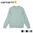 【クーポンで最大1000円OFF！5/7 10:59まで】 カーハート carhartt WIP ニット セーター 長袖 メンズ 無地 PLAYOFF SWEATER ブラック グレー ネイビー ブルー パープル 黒 I024643