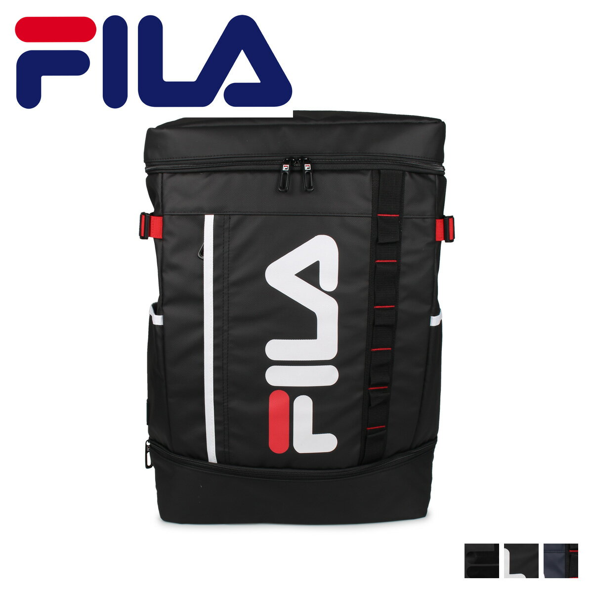 FILA フィラ リュック バッグ バックパック メンズ レディース 30L BAG PACK ブラック ネイビー 黒 7572