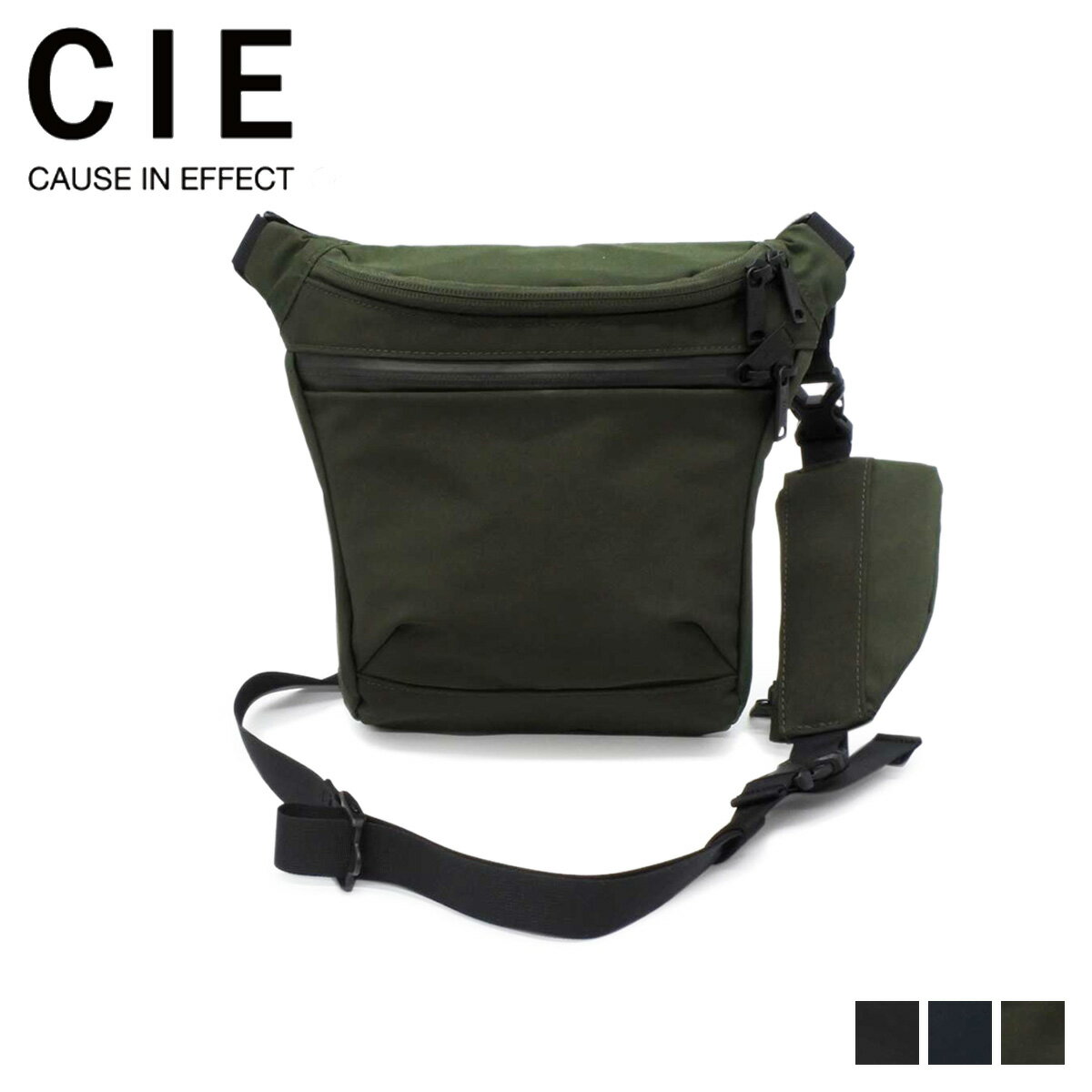  CIE シー バッグ ショルダーバッグ メンズ レディース 防水 撥水 2WAY SPREAD SHOULDER ブラック ネイビー オリーブ 黒 072001