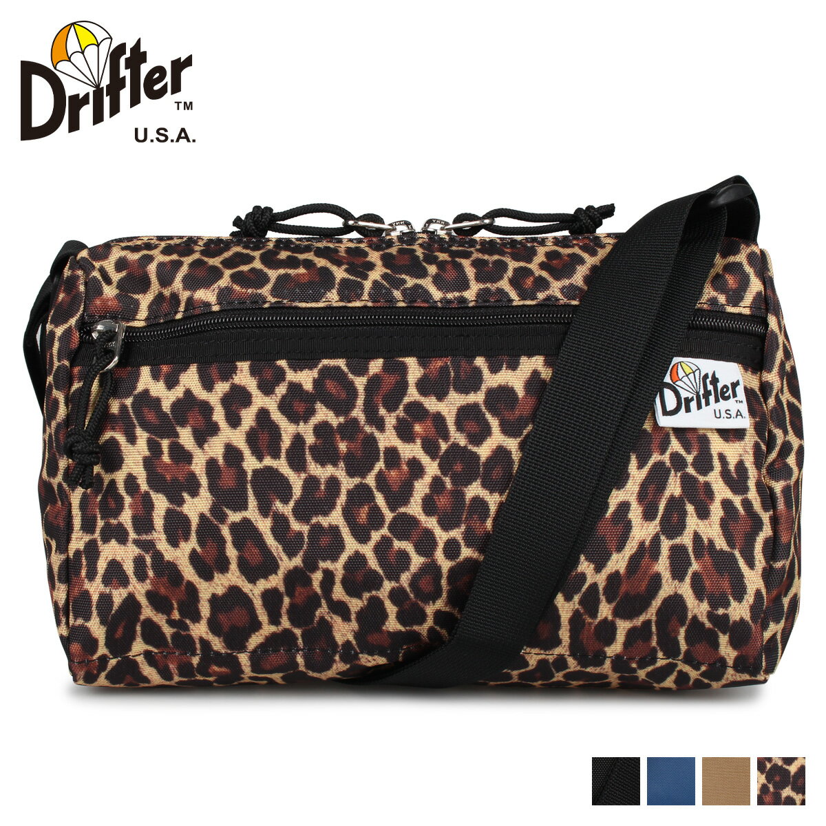 【最大1000円OFFクーポン配布中】 Drifter ドリフター トライアングル バッグ ショルダーバッグ エコバッグ メンズ レディース 3L TRIANGLE SHOULDER ブラック ベージュ ブルー レオパード 黒 DFV1250のサムネイル