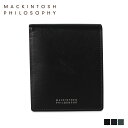 【クーポンで最大1000円OFF】 マッキントッシュ フィロソフィー MACKINTOSH PHILOSOPHY 財布 二つ折り メンズ 本革 WALLET ブラック ネイビー グリーン 黒 MAP-0100119