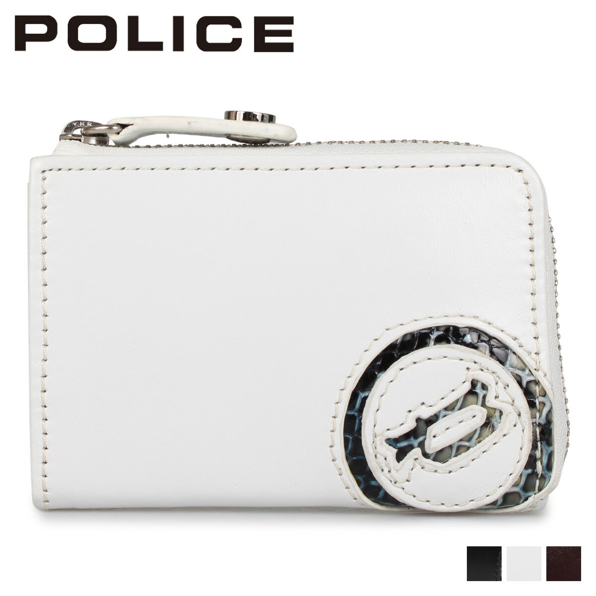 ポリス POLICE 財布 二つ折り メンズ イーブン L字ファスナー EVEN WALLET ブラ ...