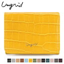 アングリッド Ungrid 財布 ミニ財布 三つ折り レディース TRI-FOLD MINI WALLET ブラック グレー ベージュ キャメル ライト ブルー...