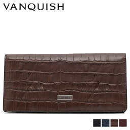 【クーポンで最大1000円OFF！5/16 10:59まで】 ヴァンキッシュ VANQUISH 財布 長財布 メンズ レディース LONG WALLET ブラック ネイビー ブラウン ワイン 黒 VQM-40510