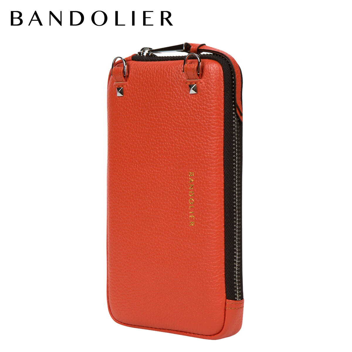  BANDOLIER バンドリヤー ポーチ スマホ 携帯 エキスパンデッド メンズ レディース レザー EXPANDED ORANGE POUCH オレンジ 21GRA スマホショルダー