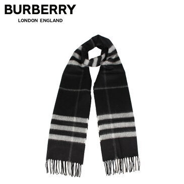 【最大1000円OFFクーポン配布中】 バーバリー BURBERRY マフラー スカーフ メンズ レディース チェック カシミア MUFFLER ブラック 黒 8015537