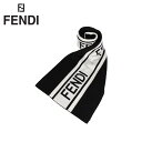 【最大1000円OFFクーポン】 フェンディ FENDI マフラー スカーフ メンズ レディース イタリア製 ウール MUFFLER ブラック 黒 FXS124ACHR