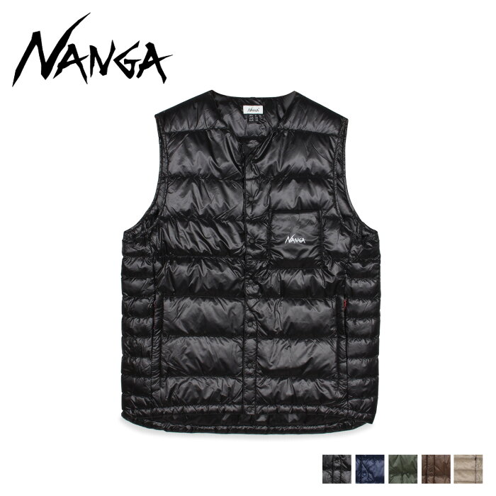 【最大1000円OFFクーポン配布中】 NANGA ナンガ ダウンベスト ベスト メンズ INNER DOWN VEST ブラック ネイビー カーキ ブラウン 黒 N1IdBKE2