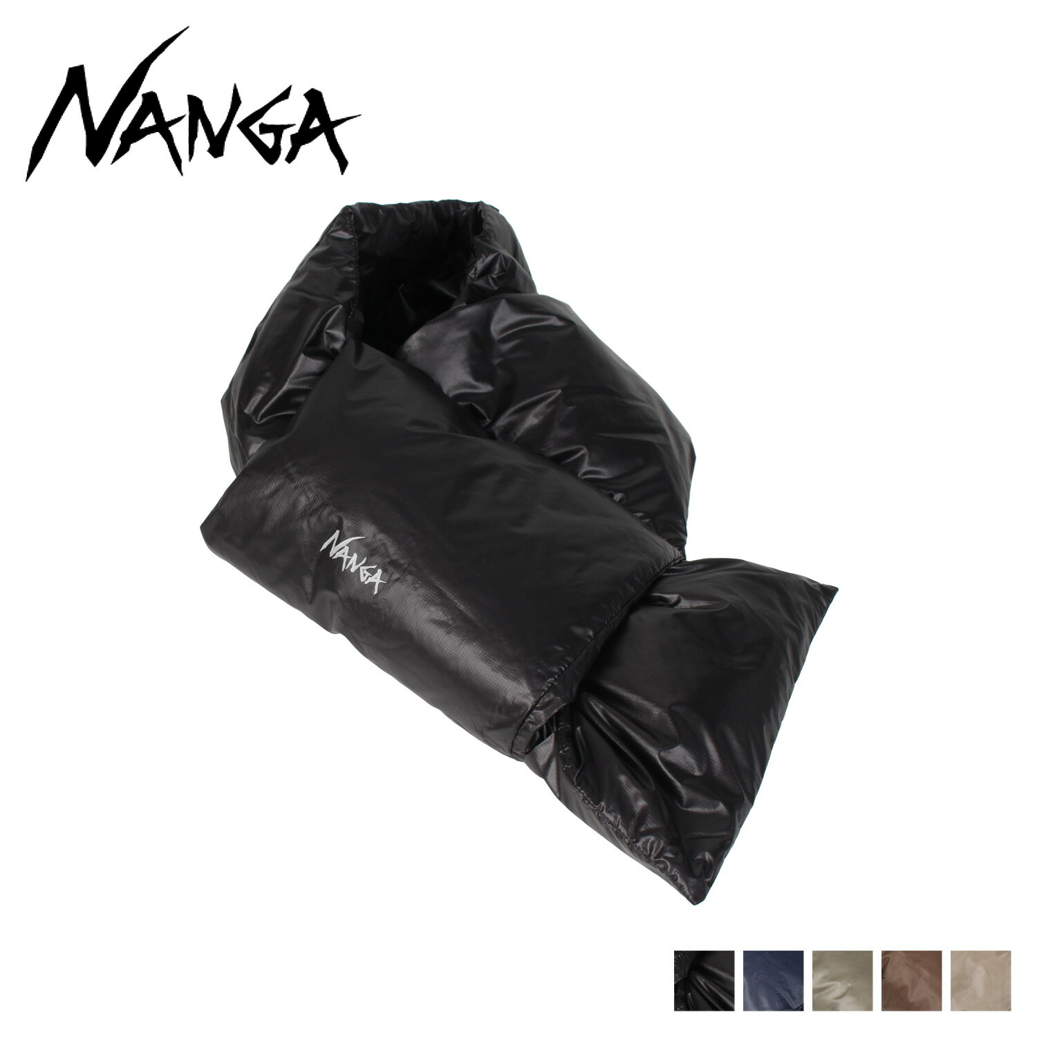 マフラー メンズ（5000円程度） NANGA ナンガ ポータブルライトダウン マフラー スカーフ メンズ レディース PORTABLE LIGHT DOWN MUFFLER ブラック ネイビー カーキ ブラウン 黒 N1PMBKH2