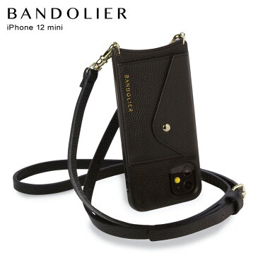 【最大1000円OFFクーポン】 BANDOLIER バンドリヤー iPhone12 mini ケース スマホ 携帯 ショルダー アイフォン エマ ゴールド メンズ レディース レザー EMMA GOLD ブラック 黒 10EMBLKG