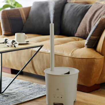 BRUNO ブルーノ 加湿器 超音波 アロマ加湿器 3L 超音波式 アロマオイル アロマ対応 タイマー付き 微細 ミスト 抗菌 リビング 寝室 子供 ペット ホワイト グレージュ 白 BOE078