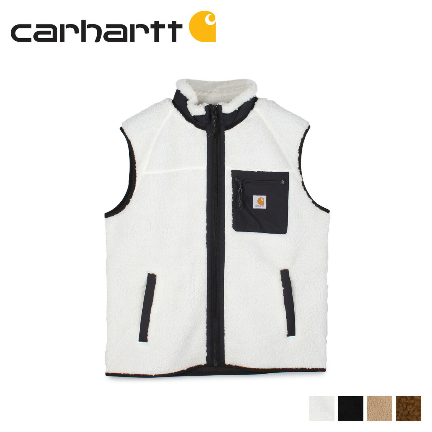 カーハート carhartt プレンティス ベスト ジレ ボアベスト メンズ レディース プルオーバー PRENTIS VEST LINER ブラック ホワイト ブラウン 黒 白 I026719