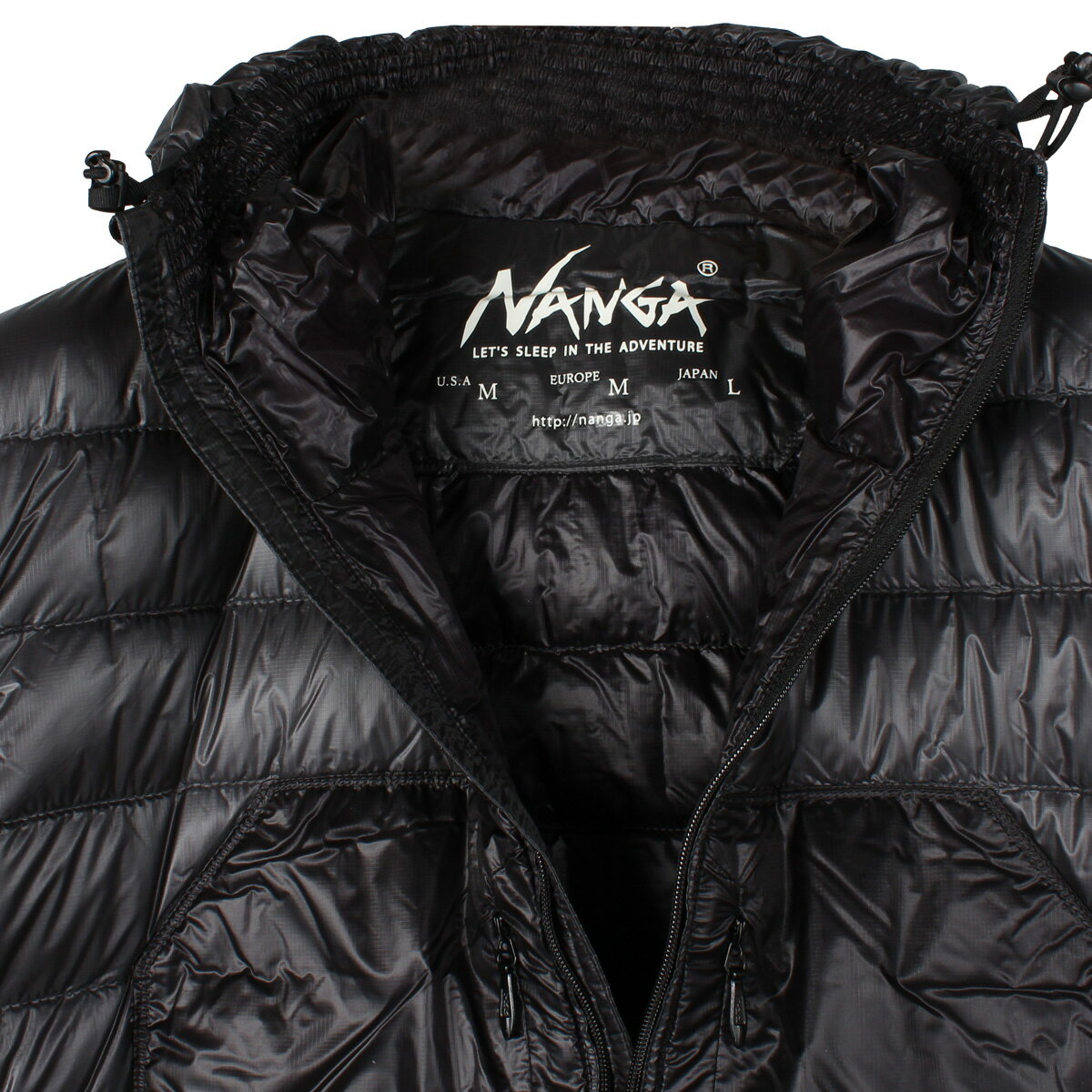 NANGA ナンガ ダウンジャケット ダウンパーカー アウター エアリアル アウター メンズ 軽量 防寒 パッカブル アウトドア AERIAL DOWN PARKA PACKABLE ブラック 黒 N1AR