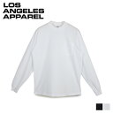  ロサンゼルスアパレル LOS ANGELES APPAREL Tシャツ 6.5オンス 長袖 ロンT カットソー メンズ レディース ポケット 無地 6.5 OZ LS GARMENT DYE POCKET T-SHIRT ブラック ホワイト 黒 白 1810GD