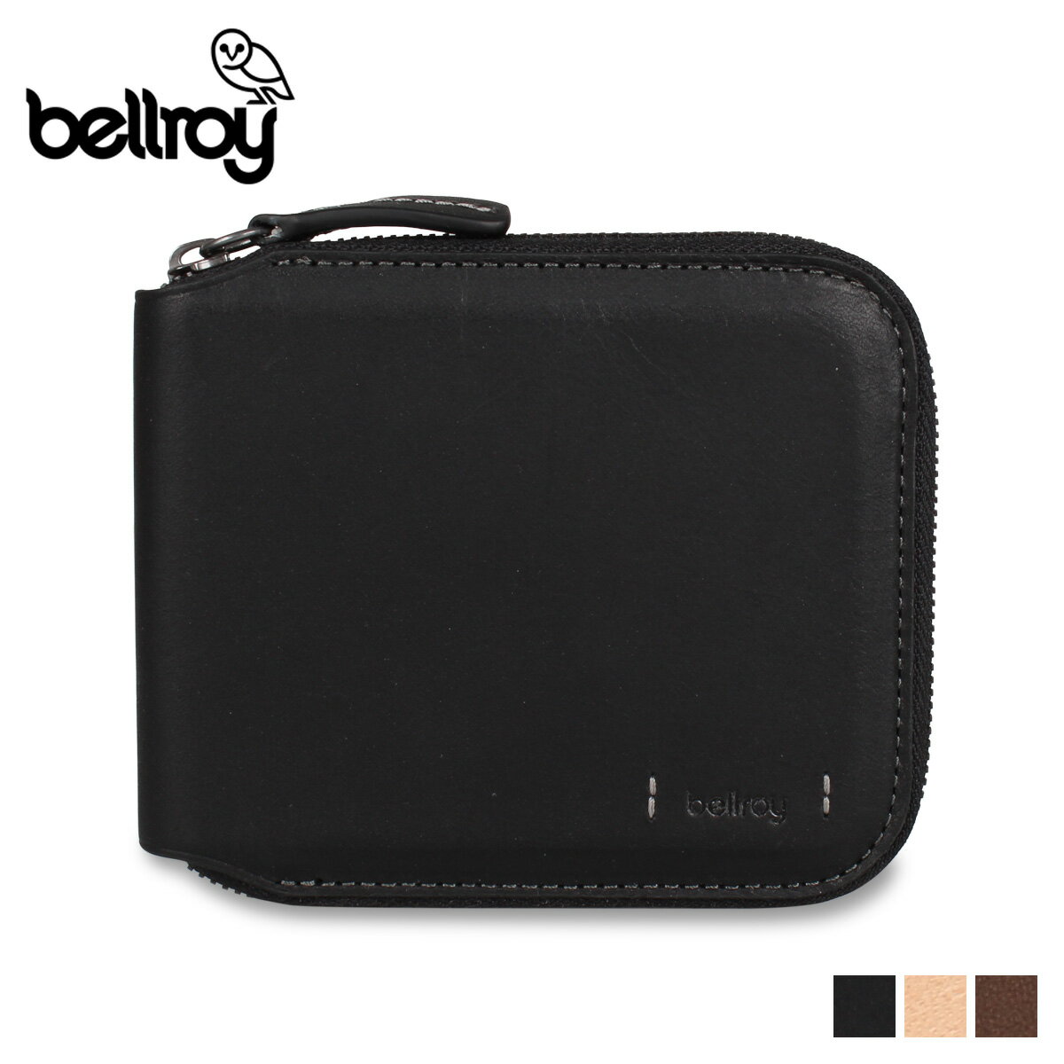 ベルロイ 革二つ折り財布 メンズ 【クーポンで最大1000円OFF！5/16 10:59まで】 ベルロイ Bellroy 二つ折り財布 メンズ レディース ラウンドファスナー ZIP WALLET PREMIUM ブラック ベージュ ブラウン 黒 WZWB