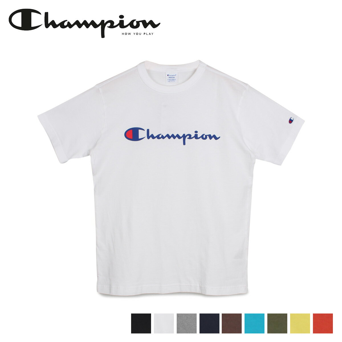 ڥݥǺ1000OFF5/16 10:59ޤǡ ԥ Champion T Ⱦµ  ǥ ١å BASIC T-SHIRT ֥å ۥ磻 졼 ͥӡ ֥饦 ֥롼  ꡼     C3-P302