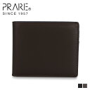 プレリー PRAIRIE 二つ折り財布 メンズ 本革 フレンチ ボックス カーフ FRENCH BOX CALF ブラック ブラウン 黒 NP11212