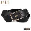 ダックス 【クーポンで最大1000円OFF！5/7 10:59まで】 ダックス DAKS ベルト メンズ 本革 LEATHER BELT ブラック ブラウン ダークブラウン 黒 DB25910