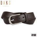 ダックス 【クーポンで最大1000円OFF！5/7 10:59まで】 ダックス DAKS ベルト メンズ 本革 LEATHER BELT ブラック ダークブラウン 黒 DB38880