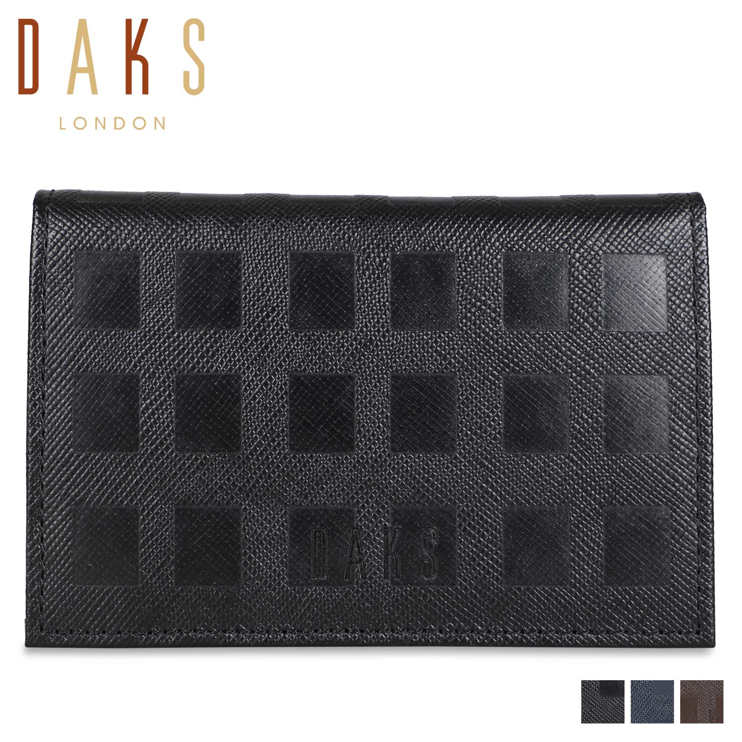 【 最大1000円OFFクーポン配布中 】 ダックス DAKS パスケース カードケース ID 定期入れ メンズ PASS CASE ブラック ネイビー ブラウン 黒 DP25470