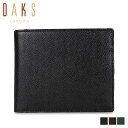 ダックス DAKS 二つ折り財布 メンズ WALLET ブラック ブラウン グリーン 黒 DP34414