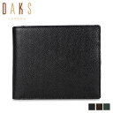 【クーポンで最大1000円OFF！5/1 10:59まで】 ダックス DAKS 二つ折り財布 メンズ WALLET ブラック ブラウン グリーン 黒 DP34414