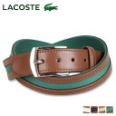 LACOSTE ベルト メンズ 【クーポンで最大1000円OFF！5/1 10:59まで】 ラコステ LACOSTE ベルト メンズ BELT アイボリー ネイビー ベージュ グリーン LB71570