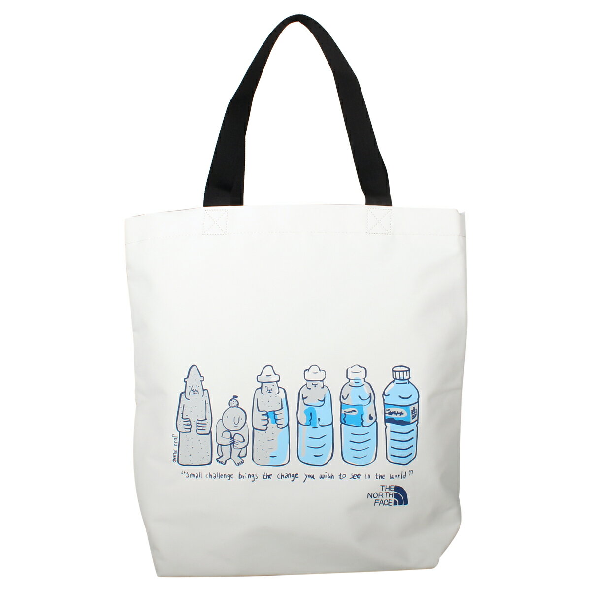 【最大1000円OFFクーポン】 ノースフェイス THE NORTH FACE トートバッグ メンズ レディース ショルダー ホワイトレーベル WHITE LABEL ECO SHOULDER BAG SD アイボリー ダーク ネイビー NN2PM23