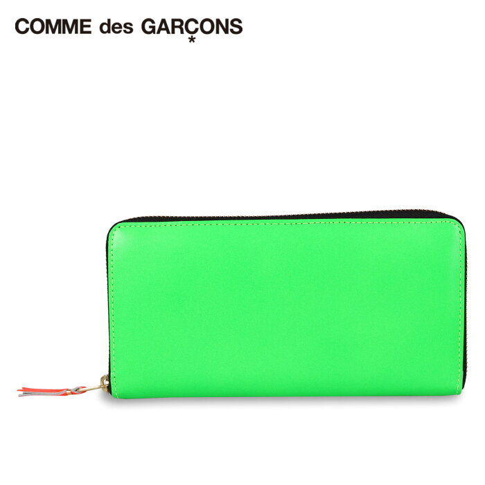 コムデギャルソン COMME des GARCONS 長財布 メンズ レディース ラウンドファスナー 本革 スーパー フロー SUPER FLUO グリーン SA0110SF