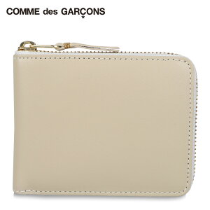 【クーポンで最大1000円OFF！5/7 10:59まで】 コムデギャルソン COMME des GARCONS 二つ折り財布 メンズ レディース ラウンドファスナー ARECALF ホワイト 白 SA7100