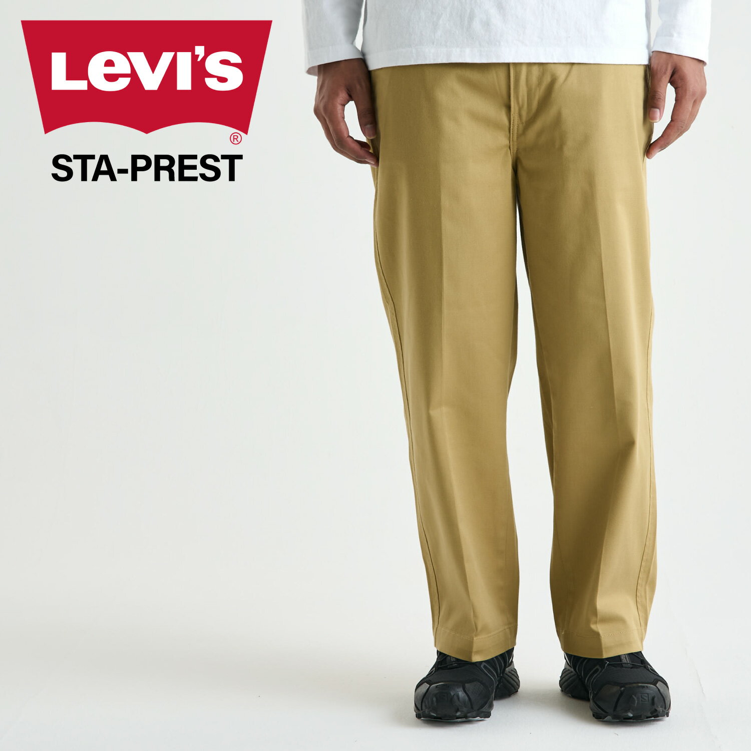 ꡼Х LEVIS Υѥ  ƥץ쥹 STA PREST WIDE LEG CROP ١ A1223-0001