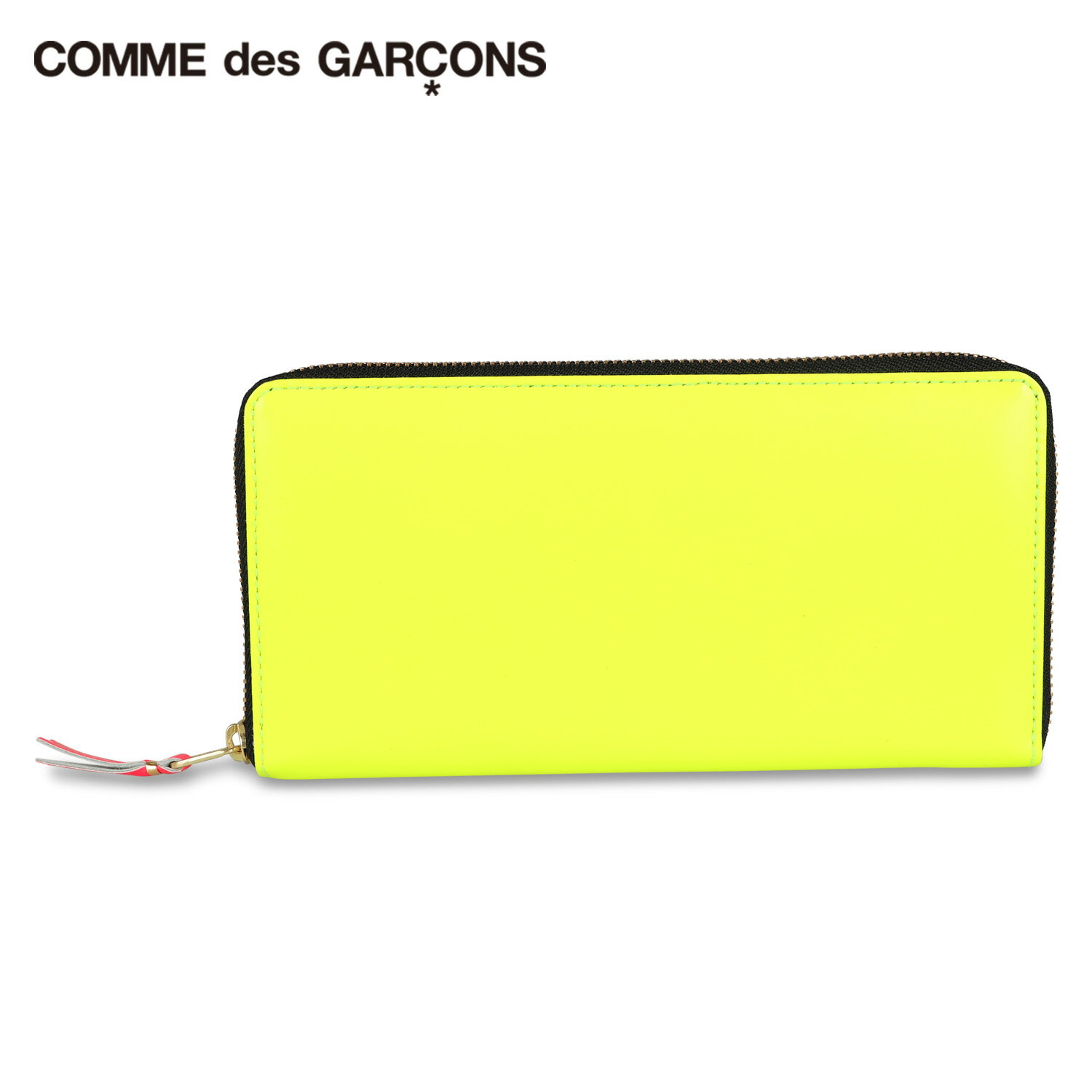 コムデギャルソン COMME des GARCONS 長財布 メンズ レディース ラウンドファスナー スーパー フロー SUPER FLUO イエロー SA0110SF