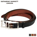  キャサリンハムネット ロンドン KATHARINE HAMNETT LONDON ベルト メンズ 本革 当社限定 マロッシ MALOSSI BELT ブラック ブラウン 黒 KH-0060121IN