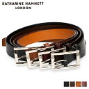 【クーポンで最大1000円OFF！5/1 10:59まで】 キャサリンハムネット ロンドン KATHARINE HAMNETT LONDON ベルト メンズ 本革 当社限定 テキサス TEXAS BELT ブラック ブラウン キャメル ワイン 黒 KH-5060121IN