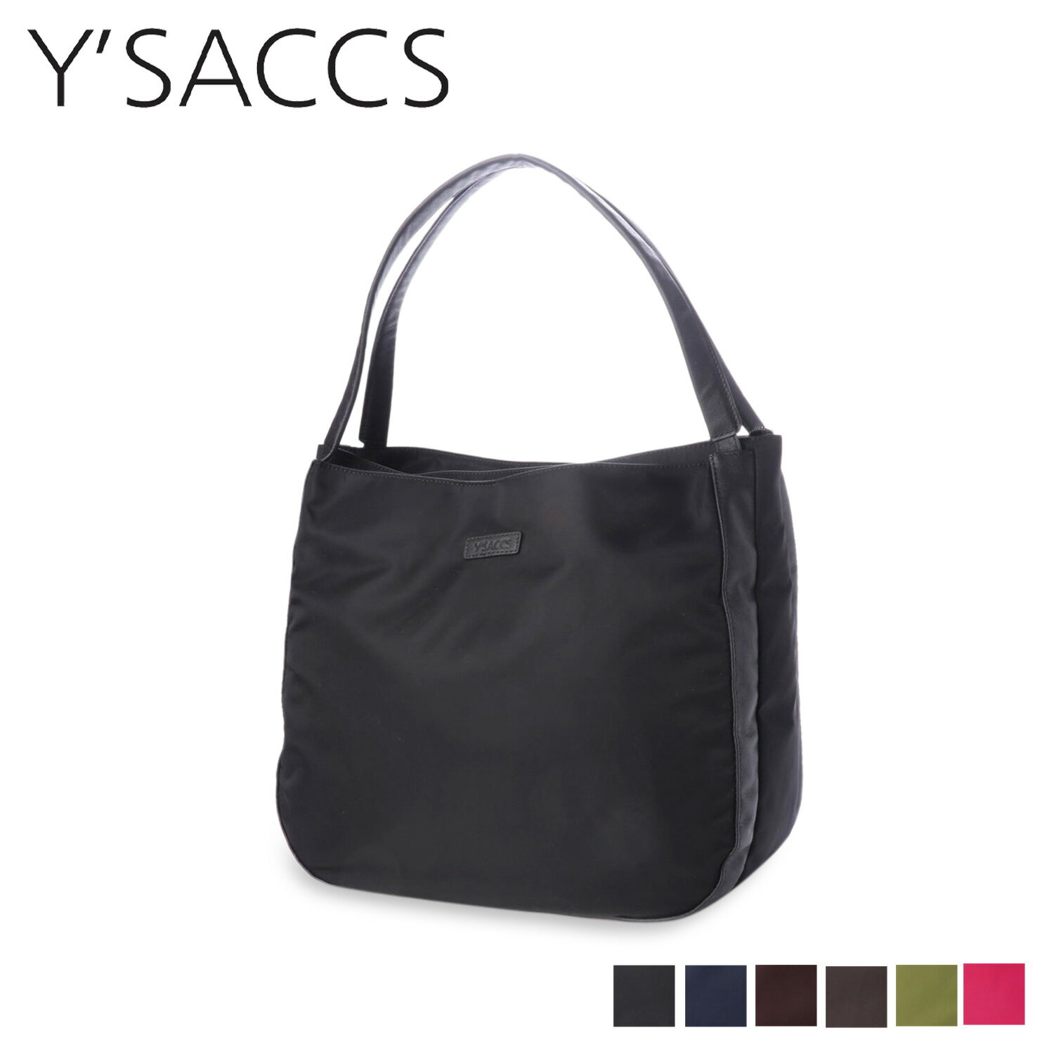 イザック バッグ イザック Y’SACCS トートバッグ レディース Lサイズ TOTE BAG ブラック ネイビー ワイン ブラウン グリーン ピンク 黒 Y91-10-02 母の日