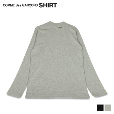 【最大1000円OFFクーポン配布中】 コムデギャルソン シャツ Comme des Garcons SHIRT Tシャツ 長袖 ロンT カットソー メンズ LONG SLEEVE SMALL LOGO BACK TEE ブラック グレー 黒 FH-T012