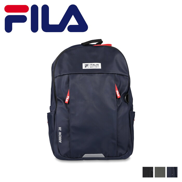 FILA フィラ リュック バッグ バックパック メンズ レディース 28L 軽量 撥水 プリモシリーズ BACKPACK ブラック グレー ネイビー 黒 7707