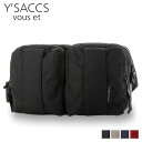 イザックヴーエ YSACCS vous et ボディバッグ ウエストポーチ レディース Mサイズ BOX PLEATS WAIST POUCH ブラック グレー...